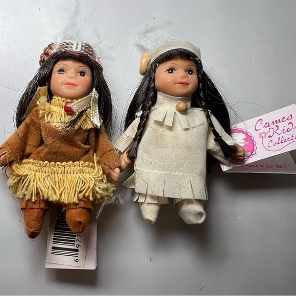 Vintage Mini Porcelain Dolls Cameo Kids Collection Lot 4 Dolls NWT - Picture 3 of 10